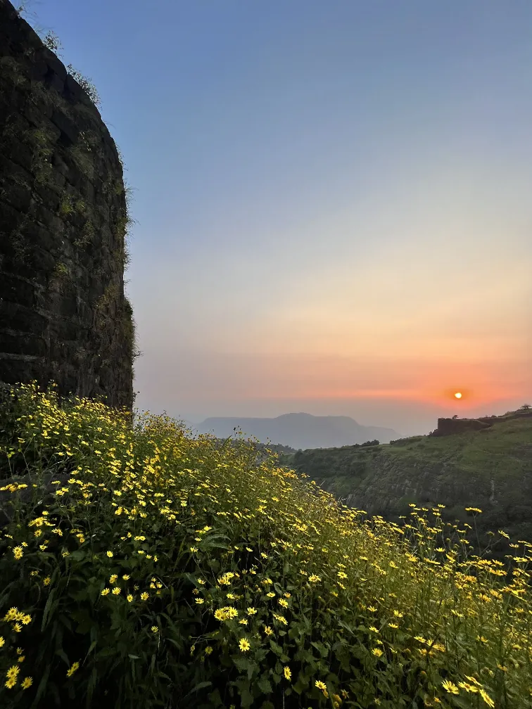 Sunset at Rajmachi fort
